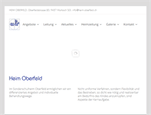 Tablet Screenshot of heim-oberfeld.ch